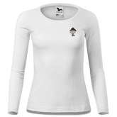 Da Oid Sinzer Goasslschnoizer Longsleeve Fitted Damen Weiss Kronstauden Front